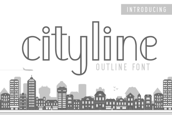 Cityline: The Outlined Display Font Redefining Modern Visual Communication