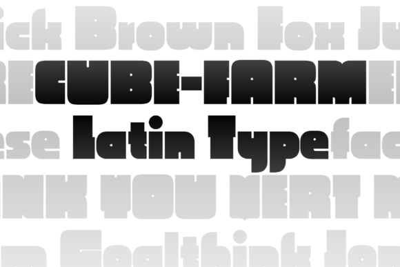Cube Farm: The Bold Display Font for High-Impact Design