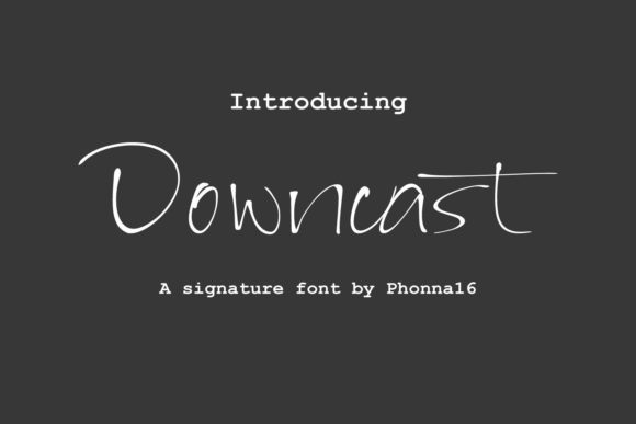 Downcast: The Delicate Art of Handwritten Elegance in Modern Design