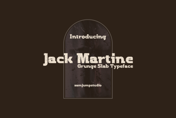 Jack Martine: The Bold, Textured Font for Modern Design
