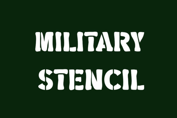 Military Stencil: Bold Display Font for Modern Branding
