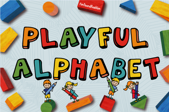 Playful Alphabet: The Perfect Display Font for Kids' Projects