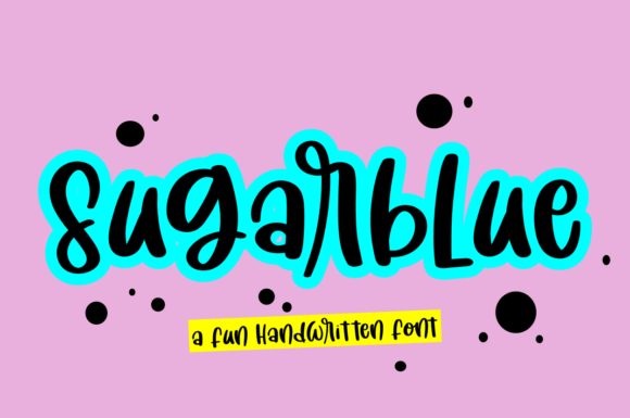 Sugar Blue: A Whimsical Display Font for Creative Projects