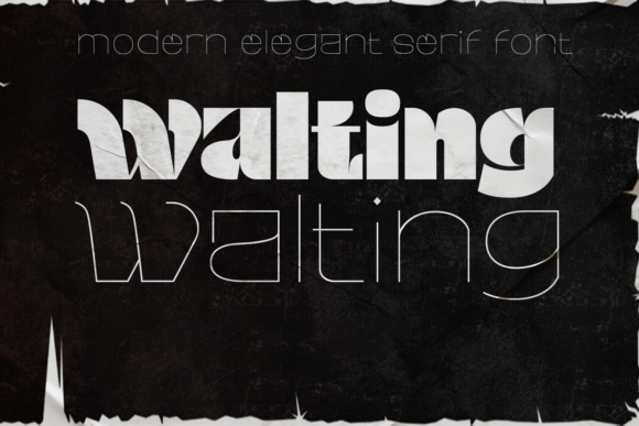 Walting: A Quirky Display Font for Joyful Designs